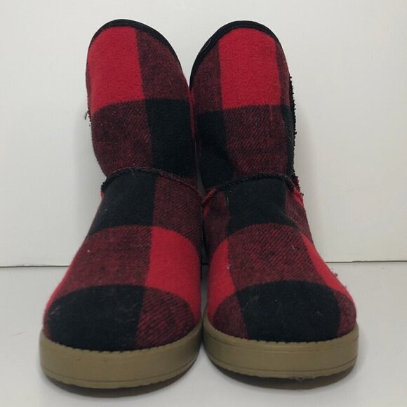 INDIGO RD Boots Women's Size 6 Red Aylee Buffalo Check Plaid Ankle Booties - Picture 3 of 12